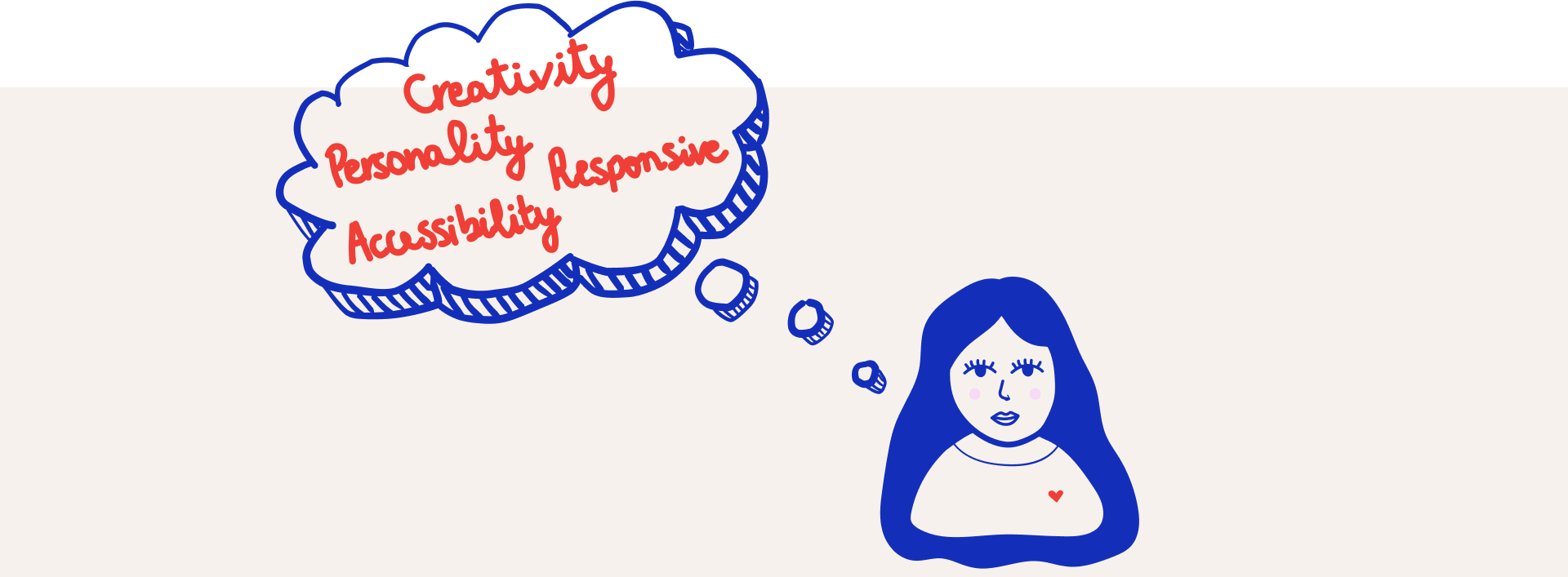 Diagram showing the three main portfolio goals: showcasing skills, standing out through interactive experience, and balancing creativity with usability
